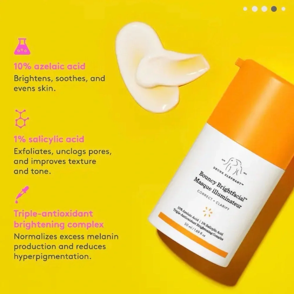 Drunk Elephant‎ Bouncy Brightfacial Brightening Mask with 10% Azelaic Acid +